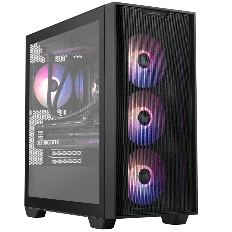 Asus A21 PLUS ARGB M-ATX Mid Tower Gaming PC Case - Black Asus A21 PLUS ARGB M-ATX Mid Tower Gaming PC Case - Black